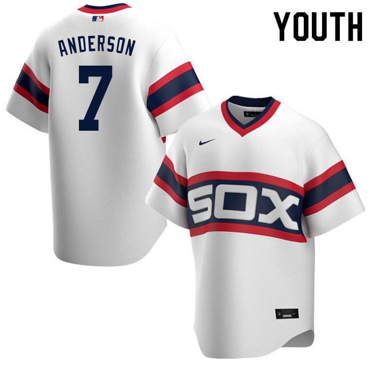 Nike Youth #7 Tim Anderson Chicago White Sox Baseball Jerseys Sale-White